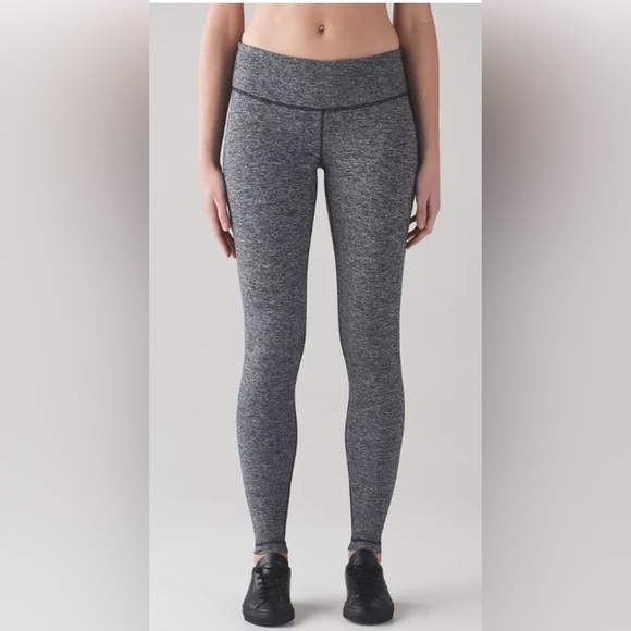 Lululemon Wunder Charcoal Leggings Size 4 - Picture 1 of 5